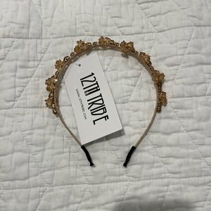Gold Stone Jeweled Headband
